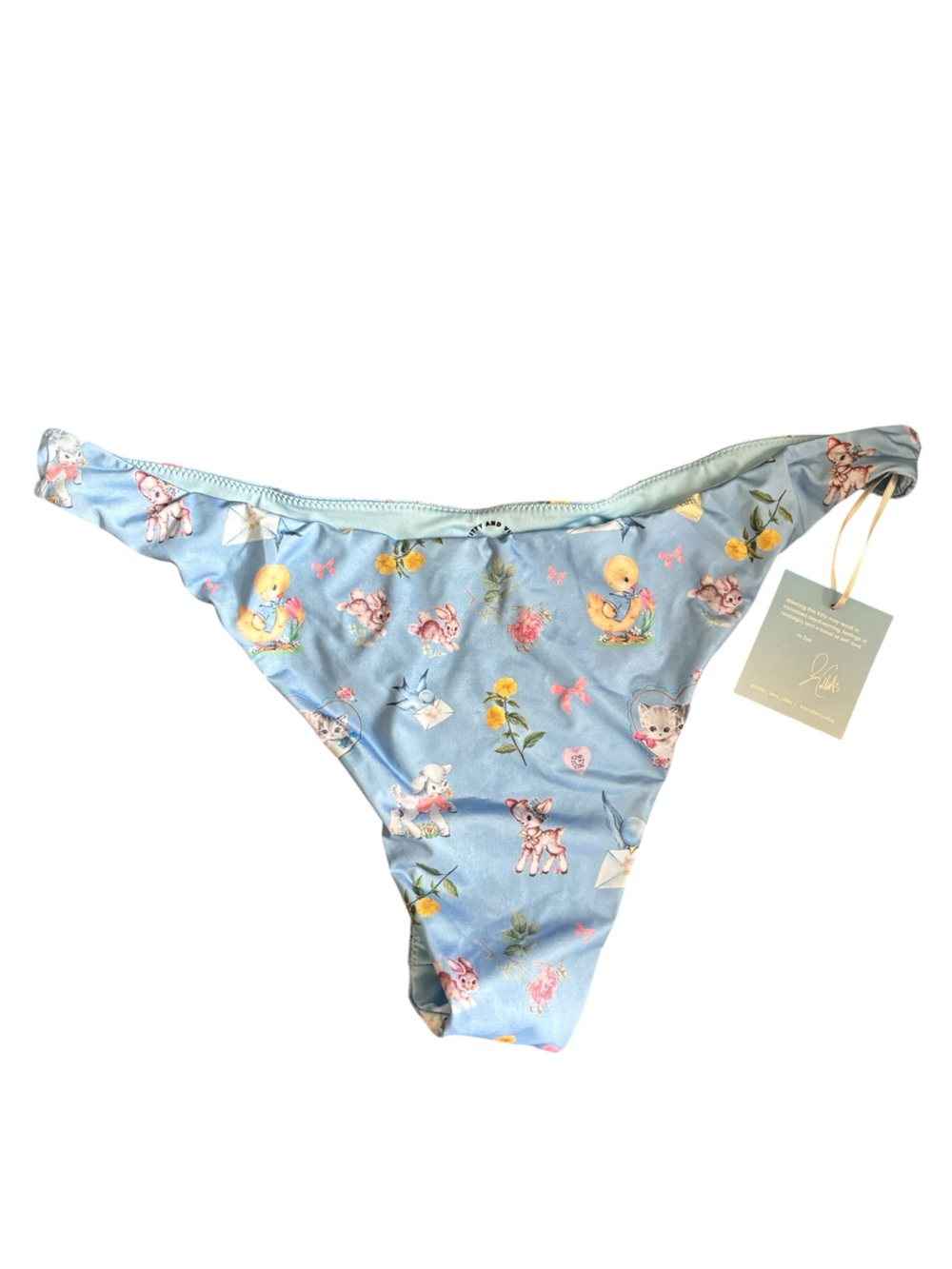 Kitty and Vibe x Zoe Colletti Blue Baby Animal Swim Bottoms 4XL NWT‎ New